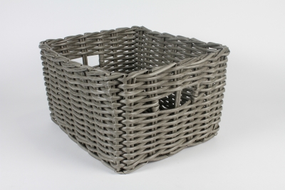 A000A5 Panier en r�sine grise 50x45cm H26cm