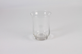 A000CV Clear glass candle jar D10.5cm H14.5cm