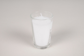 A000EB Box of 6 white small cup candle 4h