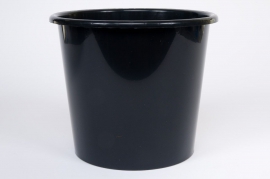 A000H7 Seau conique en plastique noir 5L