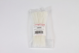 A000KB Bag of 100 cable ties white 20.3cm