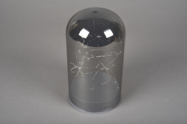 A000O7 Smoked glass bell led D10cm H18cm