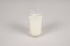 A001EB Box of 6 ivory small cup candle 4h