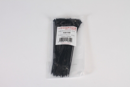 A001KB Bag of 100 cable ties black 20.3cm