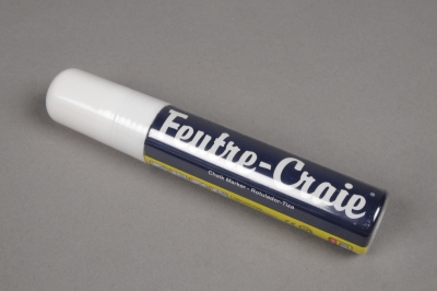 A001Z3 Feutre craie fluo grand mod�le blanc