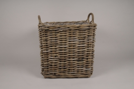 A002AG Cache-pot panier en kubu naturel 64x64cm H54cm