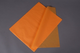 A002AS Ream of 520 tissue paper sheets saffron orange 50x75cm