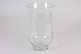 A002CV Clear glass candle jar D17cm H29.5cm