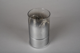 A002O7 Smoked glass cylinder led D9m H15cm