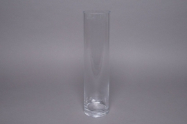 A002PQ Vase en verre cylindre D15cm H40cm 