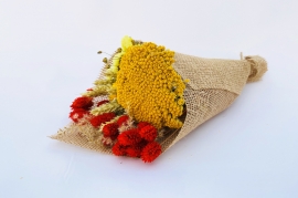 a003fc Bunch of coloured dried flowers H39cm