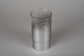 A003O7 Smoked glass cylinder led D9m H18cm