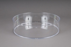 A003X9 Bowl round plexi crystal D15cm H6.5cm