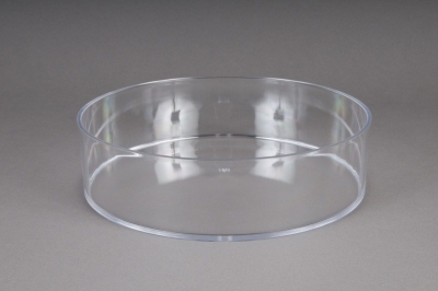 A003X9 Coupe en plexi cristal rond D15cm H6.5cm