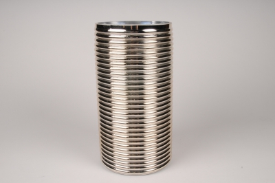 A004A3 Vase verre or D16cm H31cm