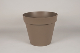 A004DB Pot toscane taupe D40cm H35cm