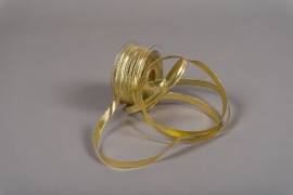 A004UN Ruban de tissu arm&eacute; or 10mm x 50m
