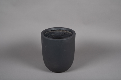 A004VV Pot fibre gris anthracite D28cm H32cm