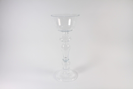 A005CV Vase déco en verre D31cm H79.5cm