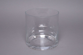 A005PQ Vase en verre cylindre D25cm H25cm 
