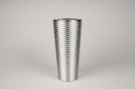 A006A3 Silver glass vase D14cm H30cm