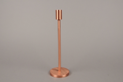 A006E0 Copper metal candle holder H30.5cm