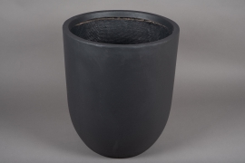 A006VV Pot fibre gris anthracite D43cm H50cm