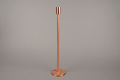 A007E0 Copper metal candle holder H45cm