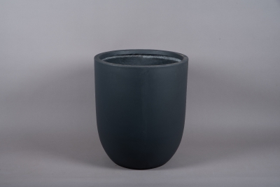 A007VV Cache-pot en fibre gris anthracite D52cm H60cm
