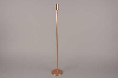 A008E0 Copper metal candle holder H65cm