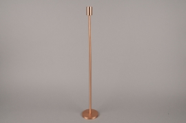 A008E0 Copper metal candle holder H65cm