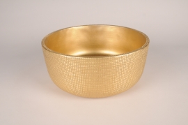 A008U0 Gold ceramic bowl D27cm H12.5cm