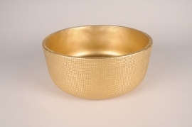 A008U0 Gold ceramic bowl D27cm H12.5cm