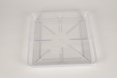 A009AT Soucoupe en plastique transparent 33x33cm