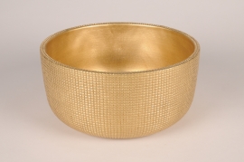 A009U0 Gold ceramic bowl D31.5cm H13.5cm
