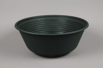 A010H7 Coupe en plastique vert fonc� D41 H17cm