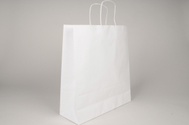 A011AS Bag of 25 white kraft bags 36cm x 41cm H41cm
