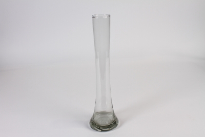 A011CV Clear single flower glass vase D10cm H38.5cm
