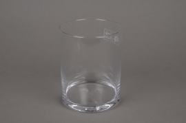 A011I0 Vase en verre cylindre D11.5cm H15cm