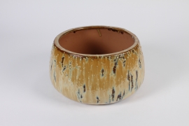 A011LG Old beige ceramic bowl D32cm H17cm