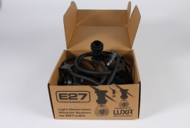 A011R5 Black garland with 8 bulb sockets L500cm