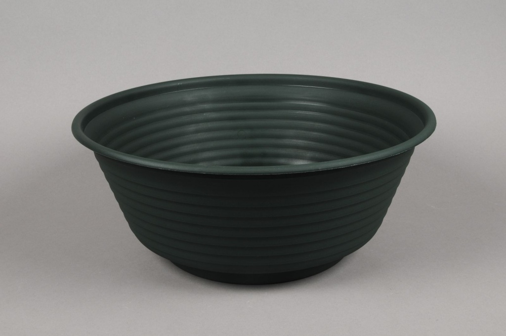 Bowl plastic dark green D46cm H19cm