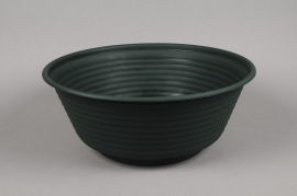 A012H7 Dark green plastic bowl D46cm H19cm 