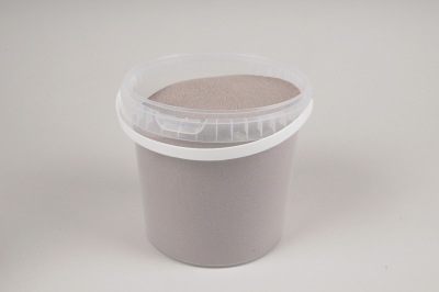 A012QF Seau de sable gris taupe 2.5l