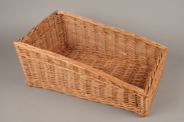 A012TD Wicker shelf basket 52cm x 31cm H21cm
