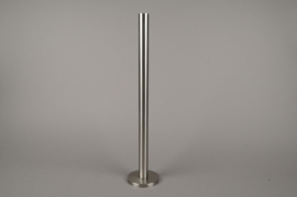A013E0 Silver metal candle holder H51.5cm