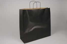 A014AS Bag of 25 black kraft bags 46cm x 16cm H49cm