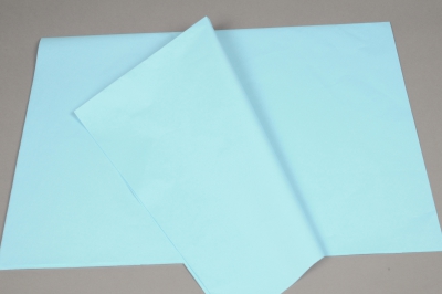 A015AS Paquet de 520 feuilles papier de soie bleu 50 x 75cm