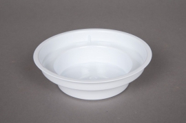 A015X9 Pack of 25 white plastic bowls D12cm H3.5cm