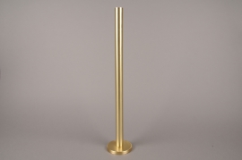 A016E0 Bougeoir métal or H51.5cm